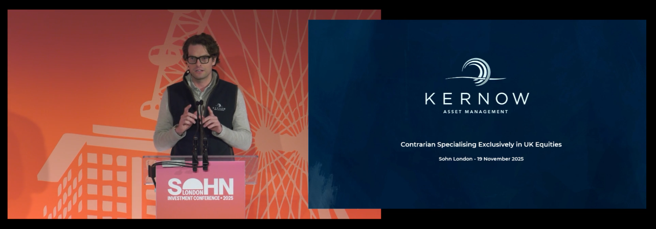 Kernow presenting its Saga plc research case study at the Sohn Investment Conference 2025